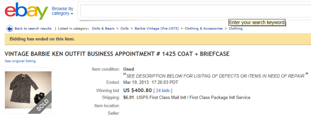 124 Business appt on ebay